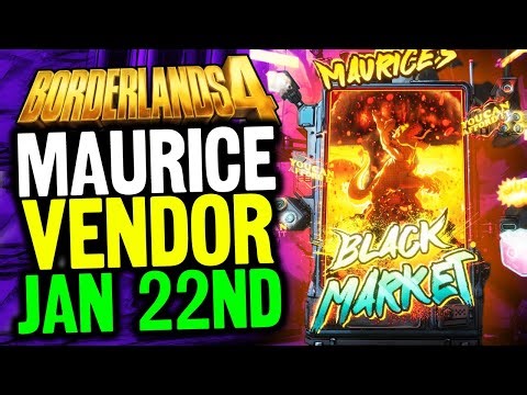 Maurices BLACK MARKET Vendor Guide - January 22nd 2026 (Borderlands 4 Guide)