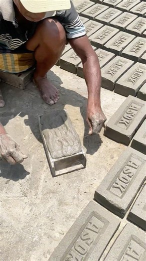 Amazing Handmade Brick Making Process | Traditional Cement Brick Factory