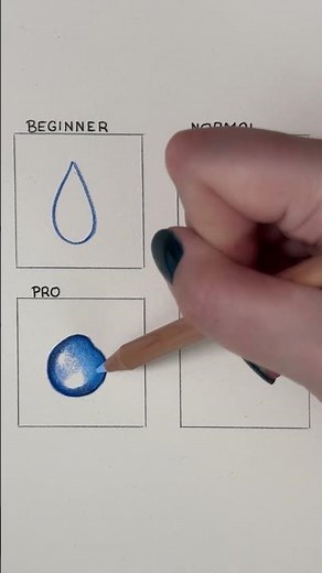 Drawing Water Drop On Different Levels #howtodraw #drawingtutorial #coloredpencil Artane