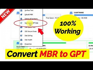 HOW TO CONVERT MBR TO GPT FOR FREE!
