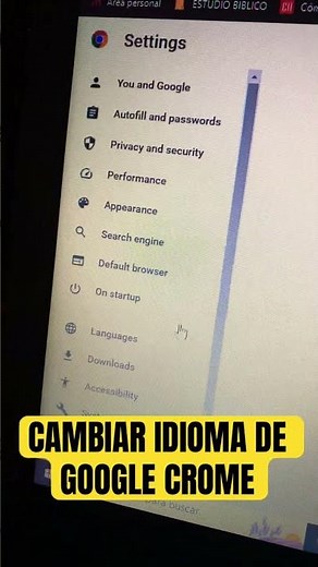 How to change the language in Google Chrome. #shorts