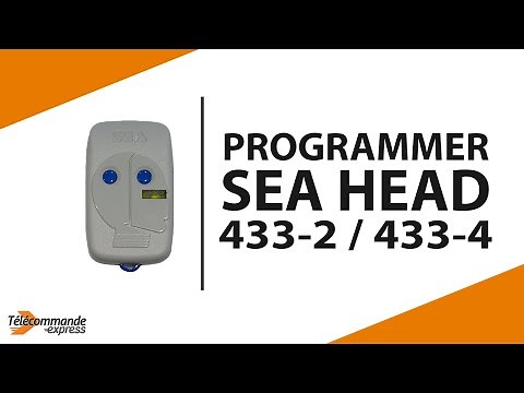 Comment programmer la télécommande SEA HEAD 433-2 / 433-4