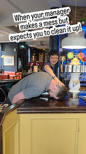 When your manager makes a mess but expects you to clean it up 🤷‍♂️ . . #toxic #trending #reel #funny #viral #laughoutloud #instafunny #instafunnyreels #happy #workhard #barlife #bartenderlife #Newcastle #nufc #theforth | The Forth