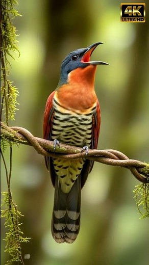 Thick-Billed Cuckoo Call | Up-Close In 4K | Listen To This Vibrant Bird’s Resonant Notes