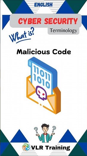 What is Malicious Code? cyber security terminology#education #vlrtraining #cybersecurity