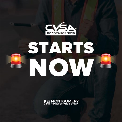 🚨 IT’S ROADCHECK TIME! 🚨 Today kicks off the 2025 CVSA International Roadcheck — and Montgomery drivers are ready! Here’s what inspectors will be looking for: 🔍 TIRES — tread depth, leaks, flat spots, bulges, separation, improper repairs, debris between duals. 🔍 RODS — no tampering, no ghost drivers, proper use of exceptions, and no off-duty time while working. You are the heart of what keeps this company rolling. Let’s show the industry how Montgomery Transportation Group leads with safety 