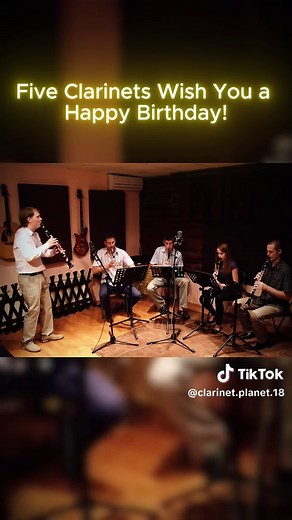 Five Clarinets Wish You a Happy Birthday! #clarinets