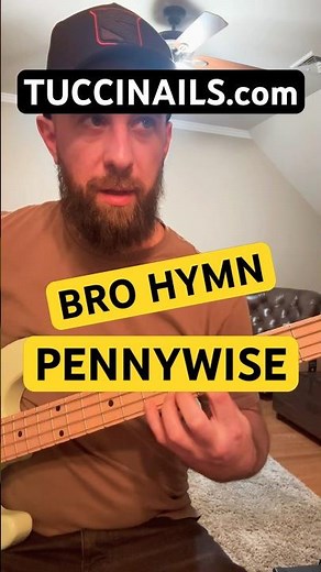 BRO HYMN PENNYWISE BASS TAB #bass #guitar #bassplayer #punk #tabs #howto #fyp #shred #tutorial