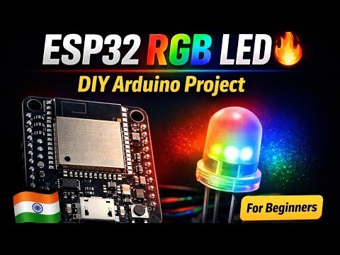 Esp32 RGB LED DIY Arduino Project For Beginners #diy #arduino #tech #arduinoproject #esp32 #viral