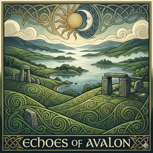 Echoes of Avalon (AI Celtic folk music + album art)