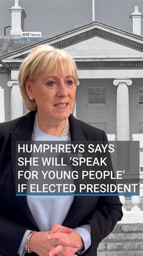 As the race for the Áras enters its final week, Heather Humphreys says she will ‘speak up for young people’ if elected President of Ireland. #presidentialelection #heatherhumphreys #rtenews | RTÉ News