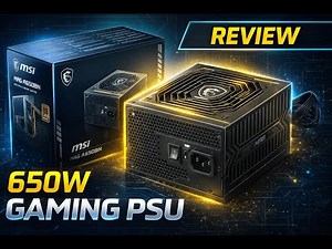 Review - MSI MAG A650BN Gaming Power Supply - 80 Plus Bronze Certified 650W - Compact Siz