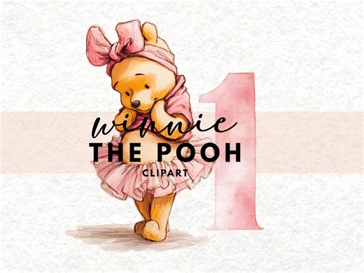 Winnie the Pooh Clipart Instant Digital Download-1 - Etsy