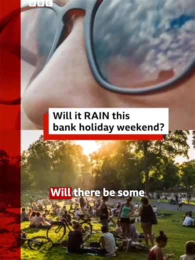 Shades or an umbrella? Here's how the forecast's looking for the early May Bank Holiday. #BankHoliday #UKWeather #Weather #BBCWeather #BBCNews