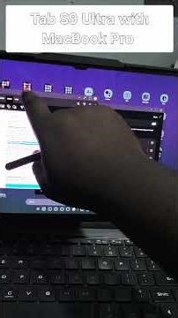 Using MacOS with Galaxy Tablet #tabs9 #galaxytabs9ultra #appleecosystem
