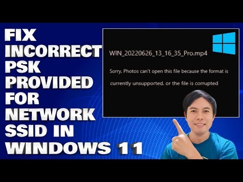 How To Fix Incorrect PSK Provided For Network SSID in Windows 11