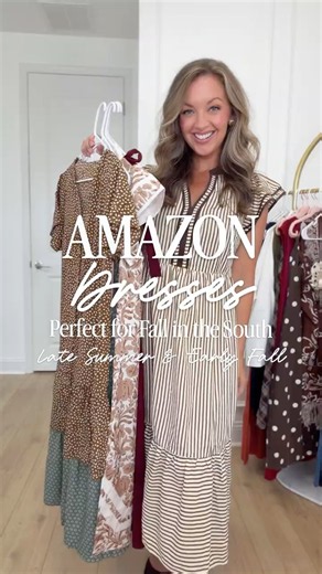 Amazon Dresses for Hot Fall Days #amazonfashion