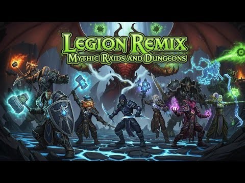 Legion Remix Phase 3 Mythic+ Dungeons & Raids WoW Timerunning Grind for Bronze & Loot!