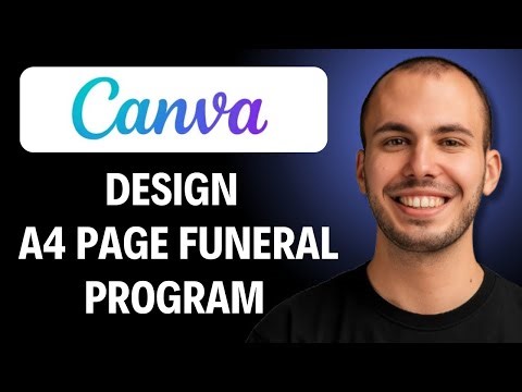 How To Design A 4 Page Funeral Program In Canva (Easiest Way)