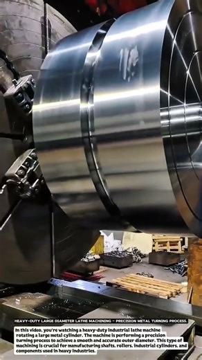 Heavy-Duty Large Diameter Lathe Machining – Precision Metal Turning Process.
