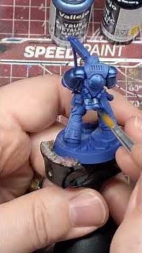 Testing Vallejo True Metallic Metals Ultramarine Blue #miniaturepainter #truemetallicmetal