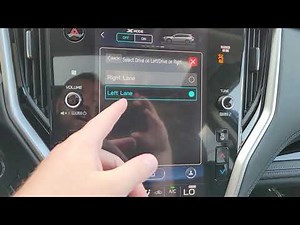 Subaru Lane Centering "Adjustment" 2021/22 Outback.