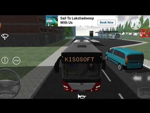 Private Bus Red Colour Driving Mission Simulator Android Game Play