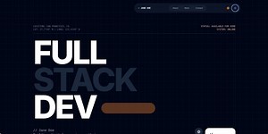 Developer Portfolio Template – Responsive Digital Download, Cv/resume Design (tech Theme) - Etsy