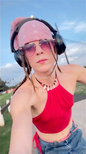 #Rollerblading under the moon got a girl lifted, not even a little fall can keep her down. #skating