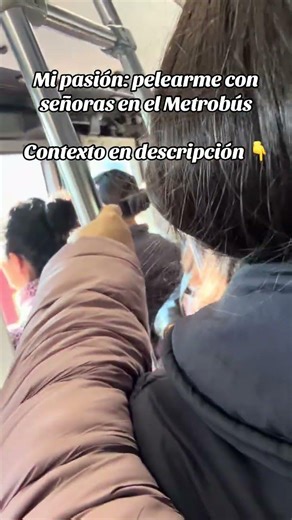 Empujones en el metrobús #cdmx