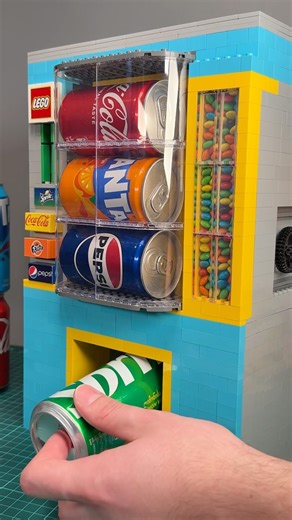 Giant Working Lego Soda Vending Machine #lego
