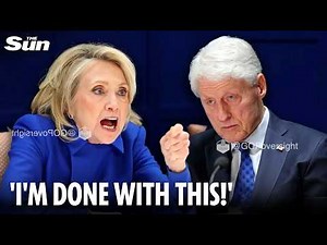 Dramatic moment Hillary Clinton slams fist on table and storms out during Epstein deposition