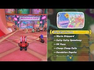 Mario Kart World // Sky-High Sundae & All Routes (150cc) - 100% Walkthrough
