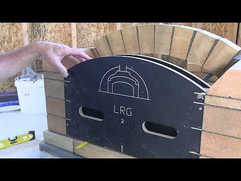 How to Build a Fire Brick D105 Pizza Oven - Part VI - Building the Door Arch