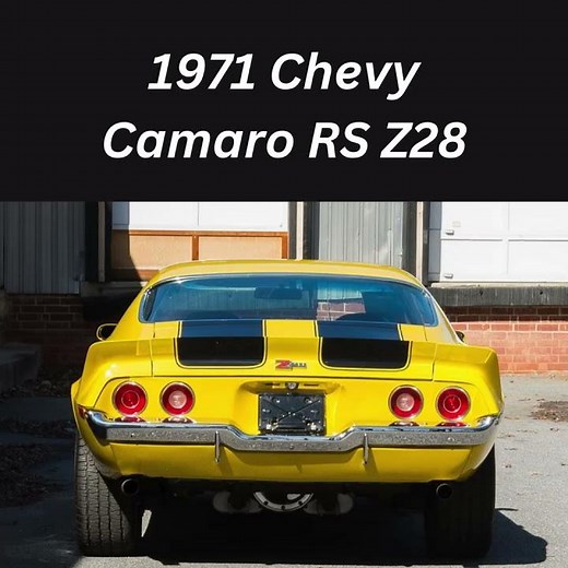 Rare '71 Camaro RS Z28! Beauty AND the Beast!