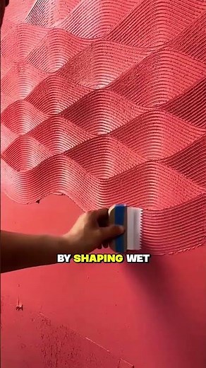 Mind-Blowing Wall Texture Technique You Need to Try | Satisfying Plaster Art