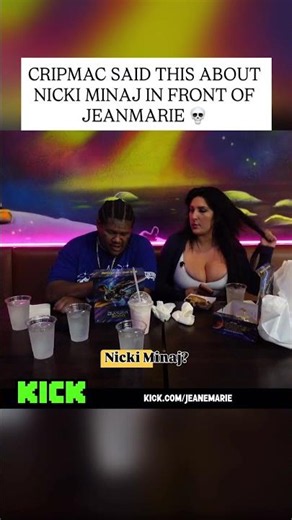 CripMac Goes Off On Nicki Minaj While Eating With JeanMarie #cripmmac