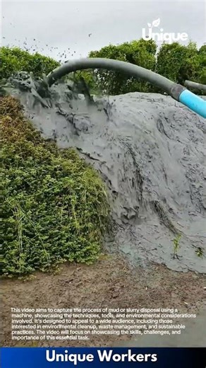 Mud disposal with a machine: efficient slurry management