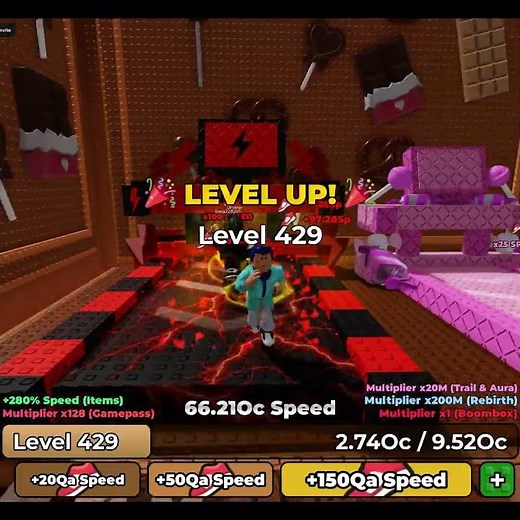 FASTEST WAY TO LEVEL UP! ⚡️|+1 Speed Escape Keyboards #roblox