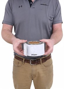 Quick Roof Pro Aluminum Repair Tape for RV Roofs - 25' Long x 3" Wide - Silver Quick Roof RV Roof Re