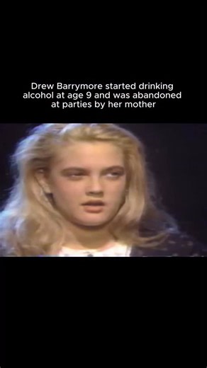 CurioCity on Instagram: "Drew Barrymore has openly discussed beginning to drink alcohol at the age of 9 and growing up in environments centered around adult party culture. In interviews, she has said that her mother would take her to Hollywood parties and sometimes leave her there unsupervised. These early experiences exposed her to alcohol and drugs at a very young age. By her early teens, Barrymore struggled with substance abuse and later entered rehabilitation. As an adult, she has spoken abo