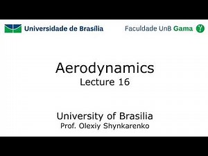 Aerodynamics: Lecture 16: Incompressible Flow over Finite Wings