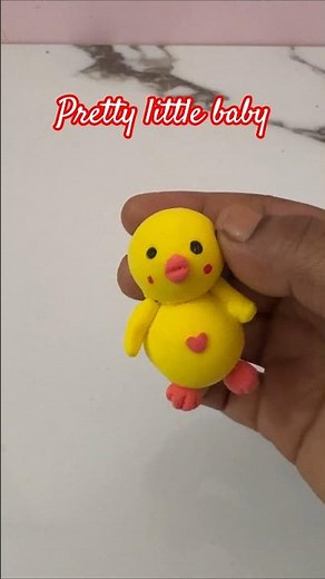 Cute Duck 🦆 Made with Clay | Easy DIY Clay Craft #diy #craft #clay