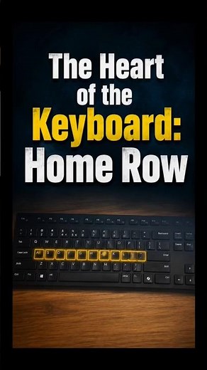 Learn Home Row Once, Improve Typing Forever!