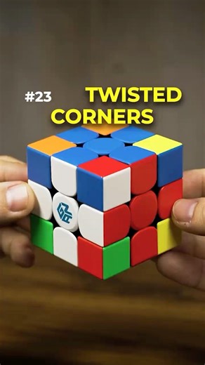 Pattern #23 – Twisted Corners | Easy 3×3 Rubik’s Cube Pattern Tutorial