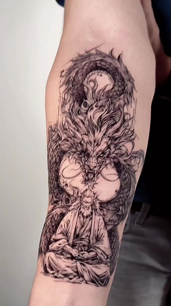 Samurai Dragon Tattoo Designs and Inspirations