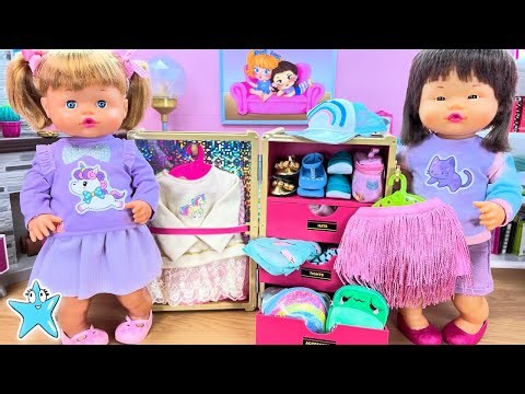 MUÑECAS BEBÉ 🎀🧸 ¡ANI y ONA estrenan una MALETA GIGANTE llena de BRILLO! ✨🧳💖