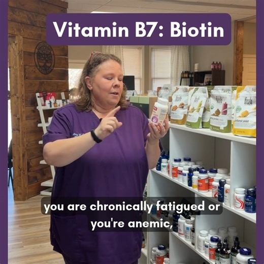 💛✨ Biotin: More Than Just Hair & Nails! ✨💛 Most people know Vitamin B7 (biotin) for helping hair grow thicker and nails grow stronger — but it’s doing so much more behind the scenes: 🩸 Supports red blood cells & hemoglobin production ⚡ Boosts mitochondrial function for steady energy 🧬 Plays a role in iron metabolism Feeling fatigued or anemic? Biotin might be the missing link to feeling your best from the inside out. 🌿 Stop by Lovingood Naturals to explore high-quality biotin and other nutr