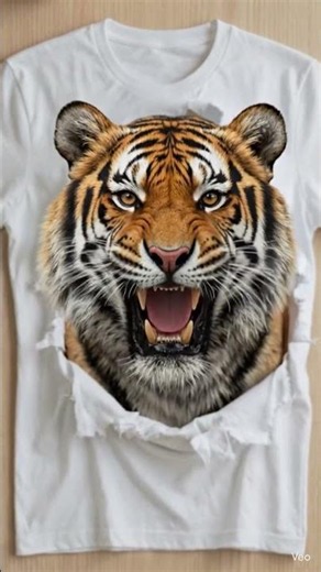 கம்பீரமான புலி டிசைன் டீ-ஷர்ட் | Fierce Tiger Print T-Shirt Collection! 🐅