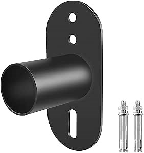 Slip Fitter Mounting Bracket for LED Parking Lot Light, 2-3/8 inch Outdoor Flood Light Mounting, Shoebox LED Lights, Rustproof Rainproof Dawn Light Wall Mount Adapter Black